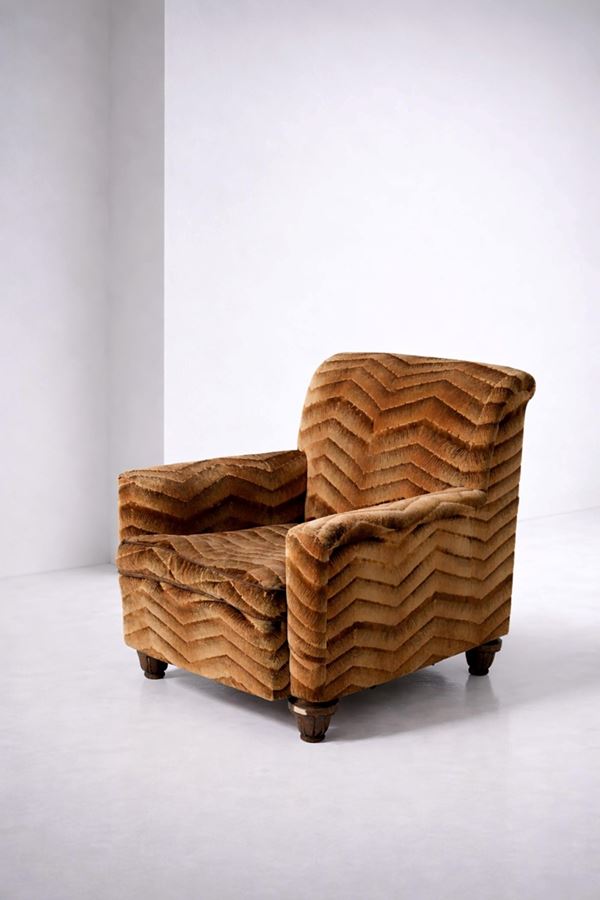 Manifattura francese - Poltrona Art Decò
