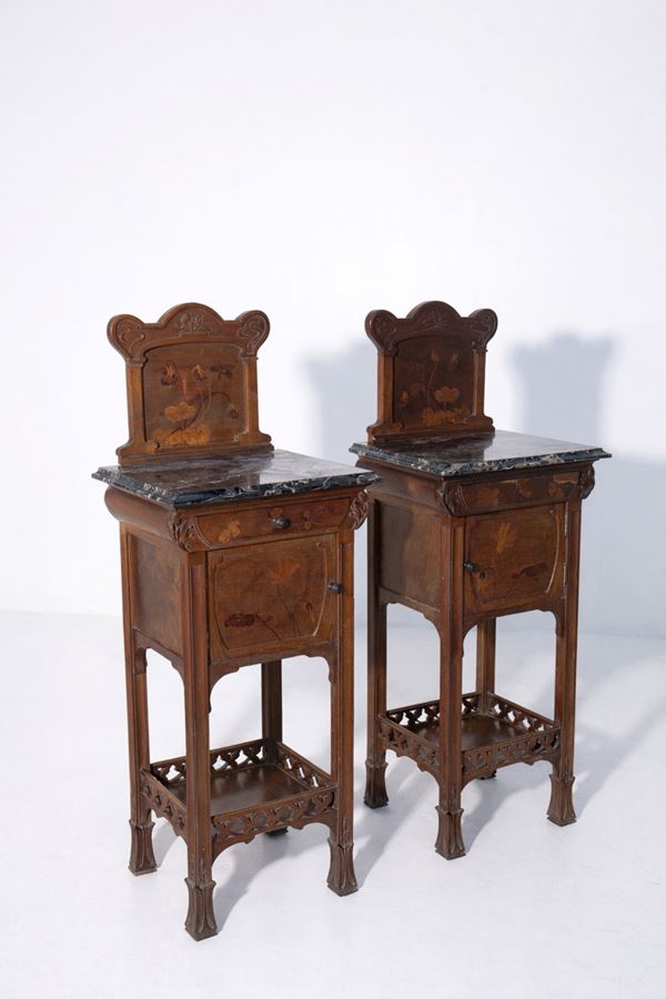 Vittorio Valabrega - Coppia di comodini