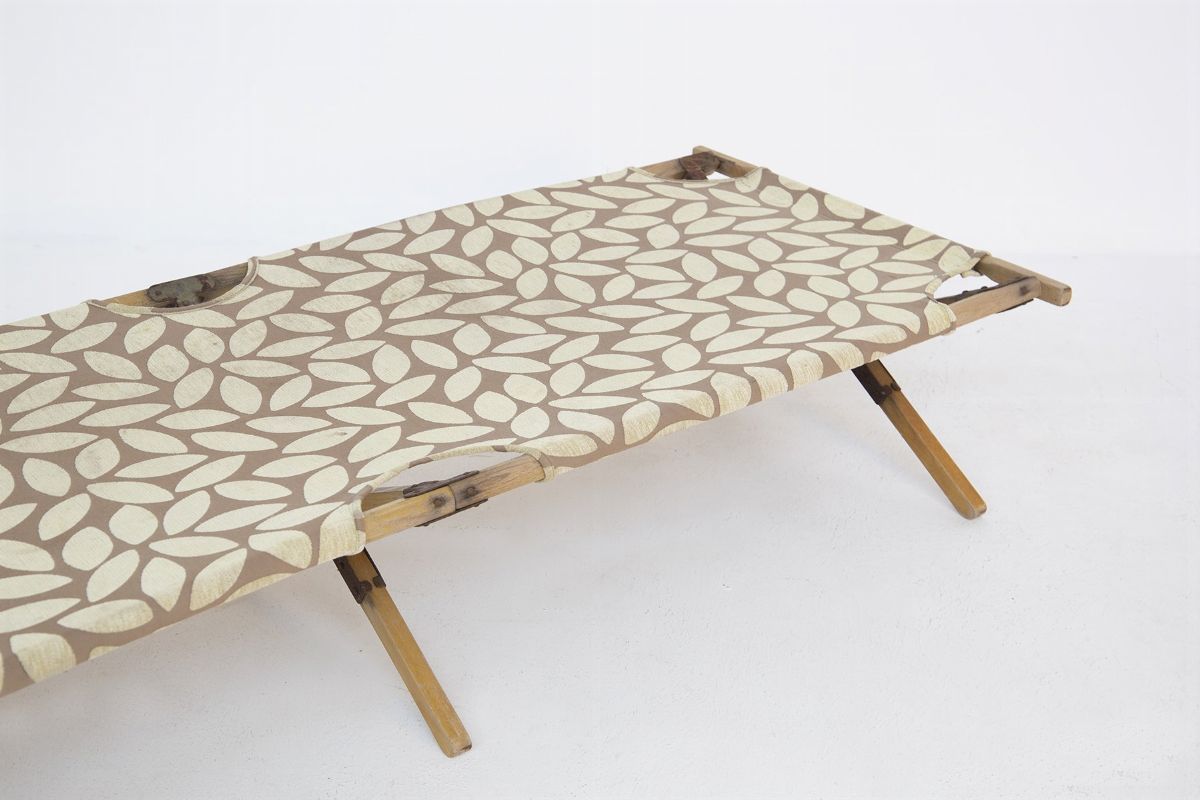 Letto da Campeggio in Ottone e Legno