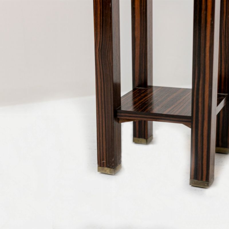 Gueridon in Legno e Ottone