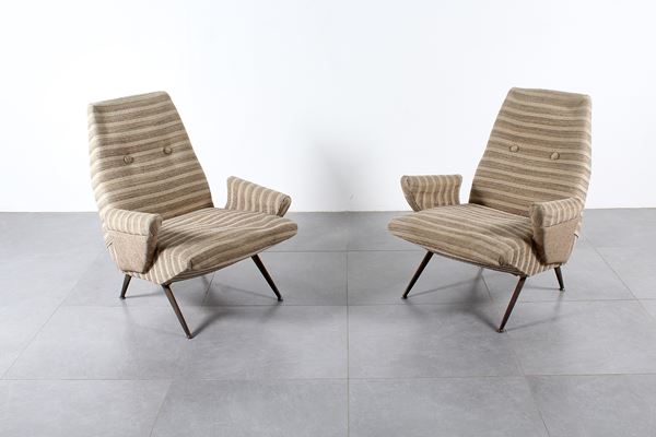 Nino Zoncada - Pair Armchairs by Nino Zoncada