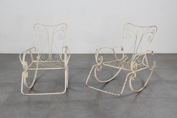 Gio Ponti - Coppia di sedie a dondolo di Giò Ponti per Casa & Giardino