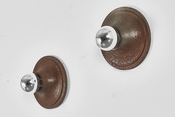 Angelo Mangiarotti - Coppia di appliques nello stile di Angelo Mangiarotti