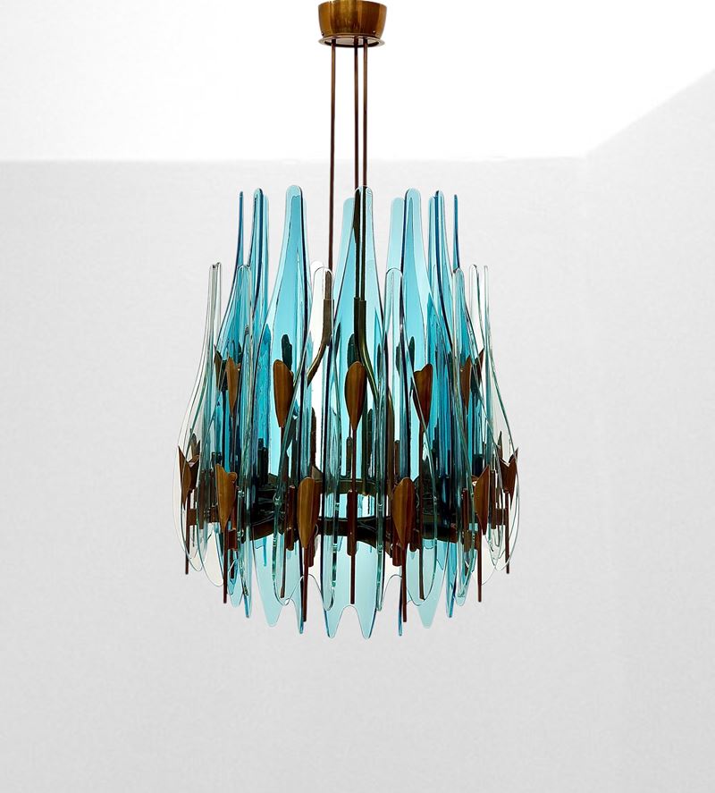 Lampadario Mod. Dahlia, Max Ingrand per Fontana Arte