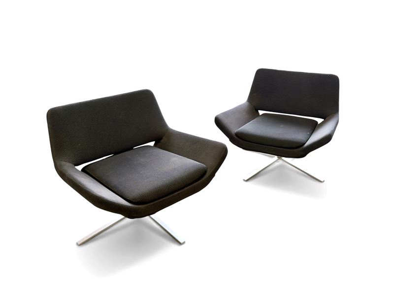 Coppia di poltrone Metropolitan di Jeffrey Bernett per B&B Italia
