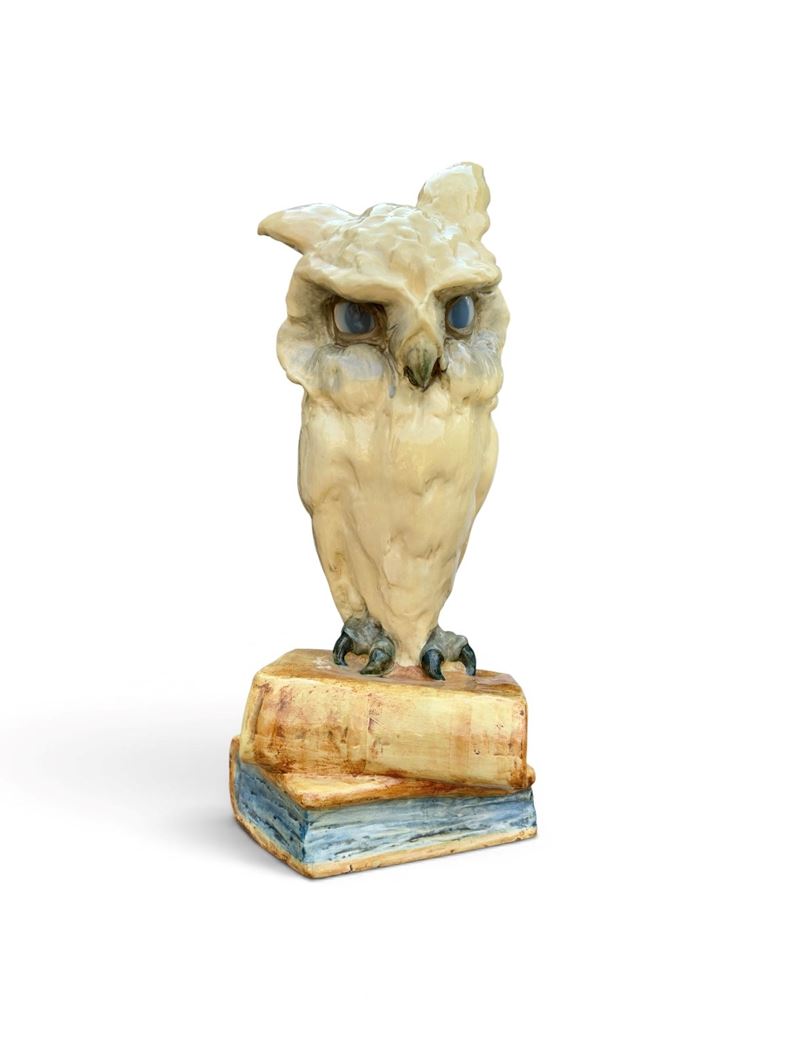 Lampada a forma di gufo di Ferdinand Doblinger per Wiener Werkstätten