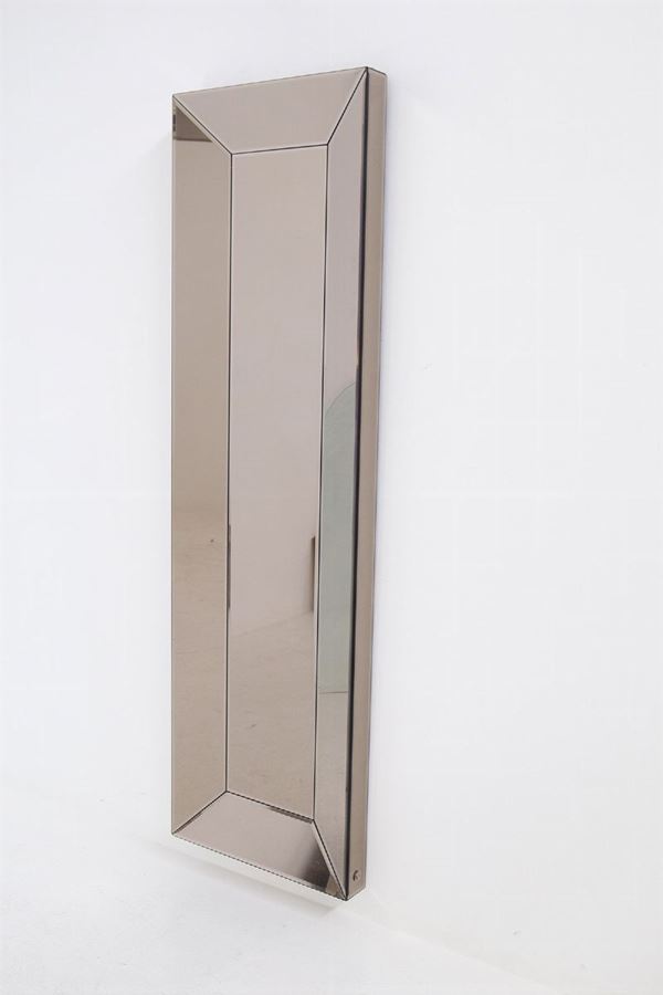 Roberto Cavalli - Wall Mirror in Fumè Glass, Original Label