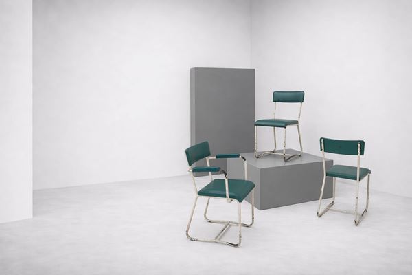 Gio Ponti - Set of three  chairs attr,