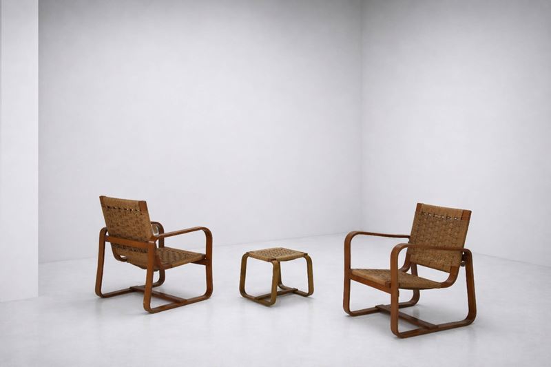 Giuseppe Pagano - Set Poltrone e Pouf