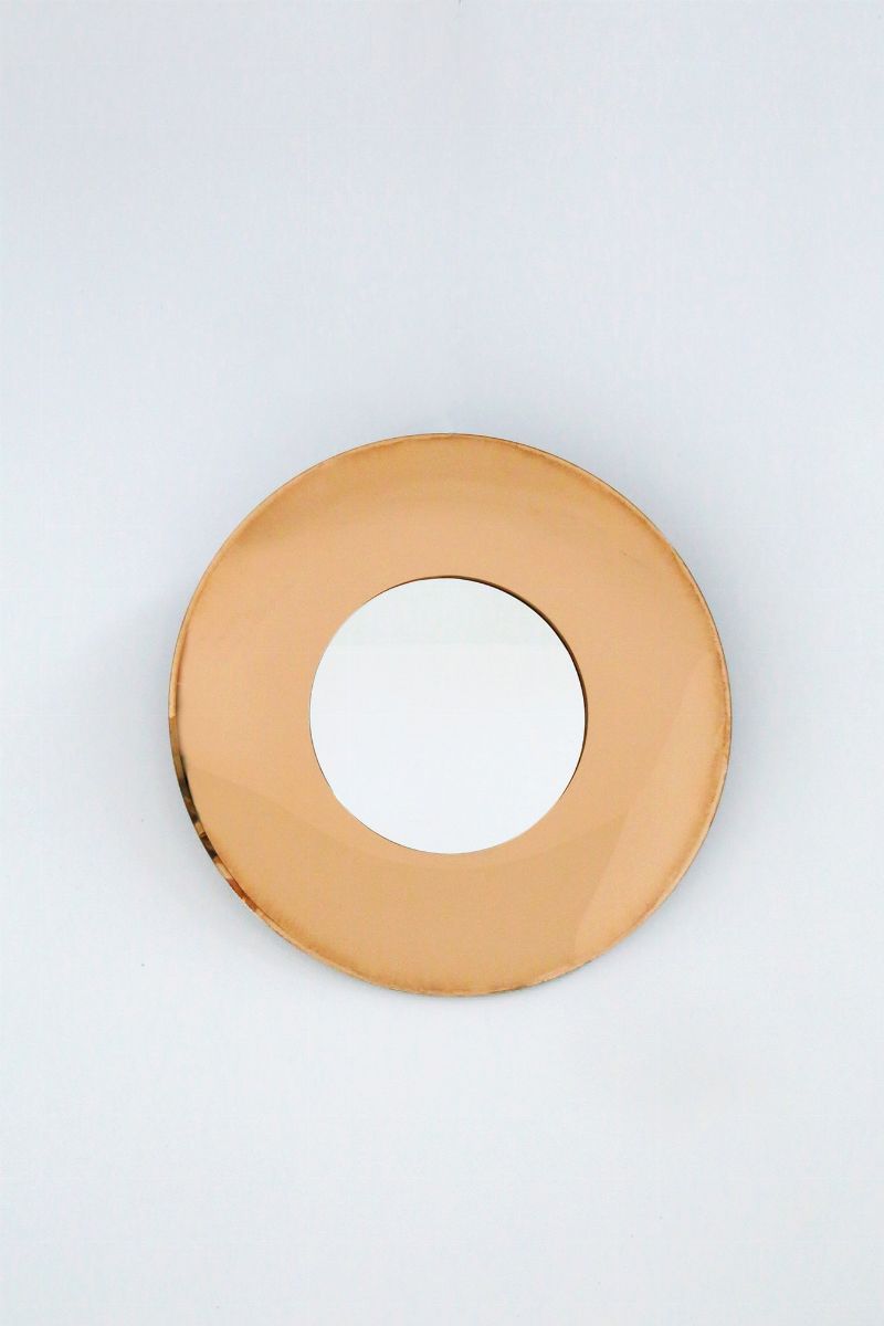 Specchio Contemporaneo in Stile Fontana Arte di Effetto Vetro