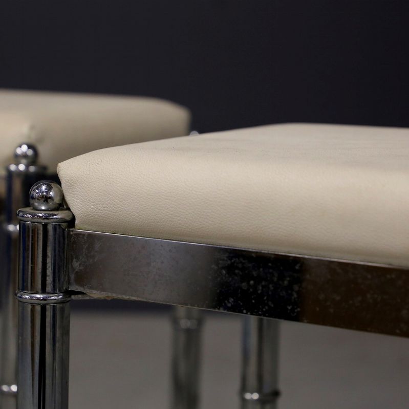 Coppia di sgabelli francesi in stile Art Deco