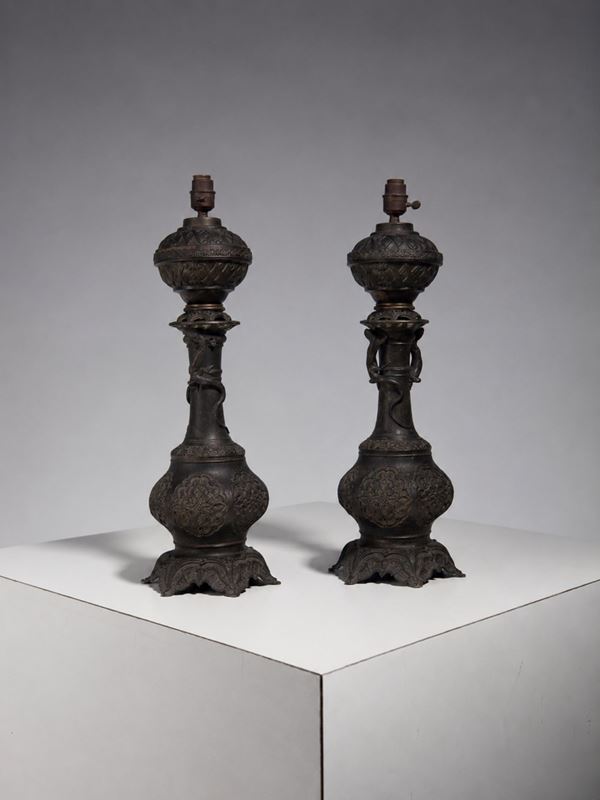 Manifattura Orientale - Pair of lamps