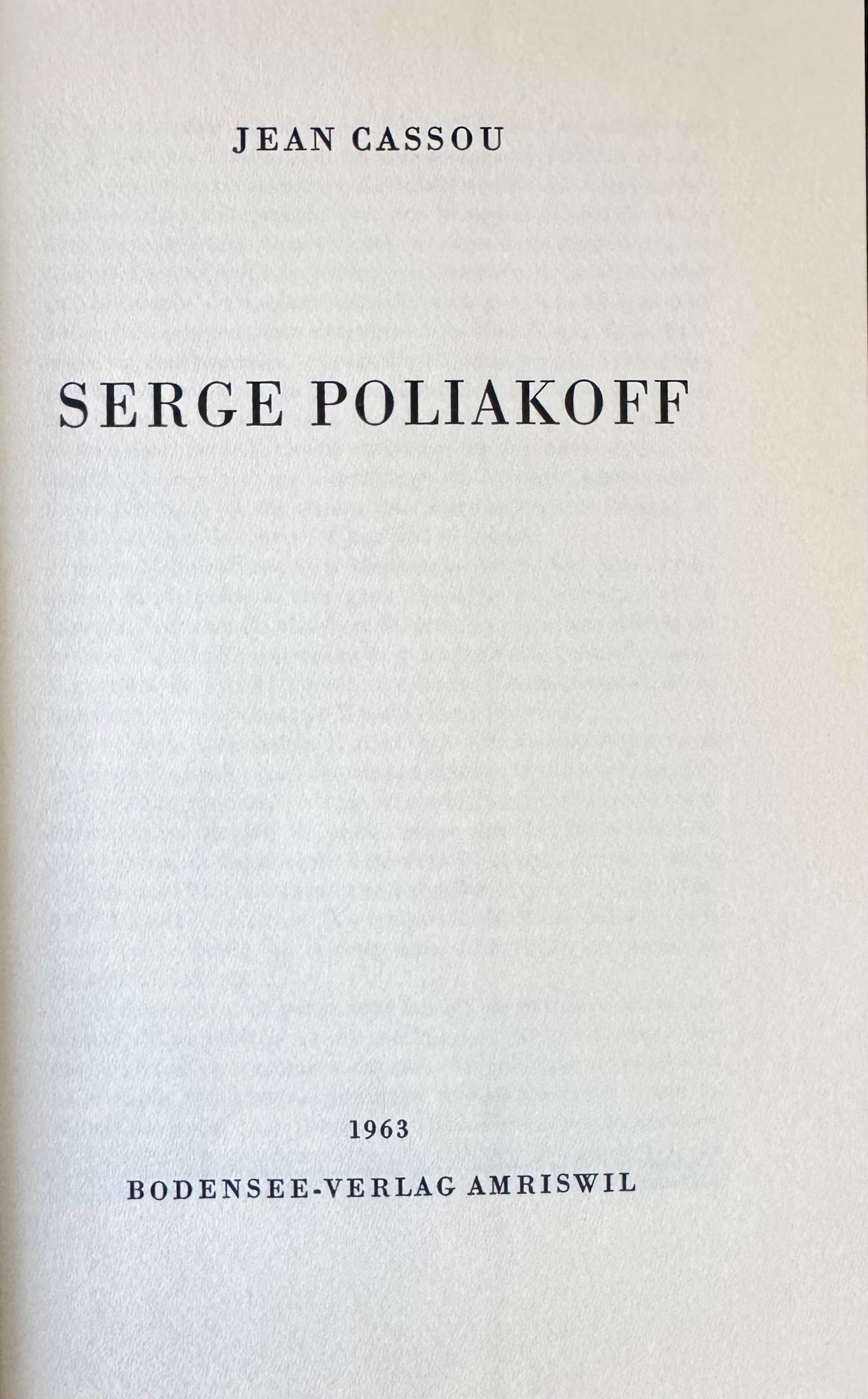 Jean Cassou, Serge Poliakoff