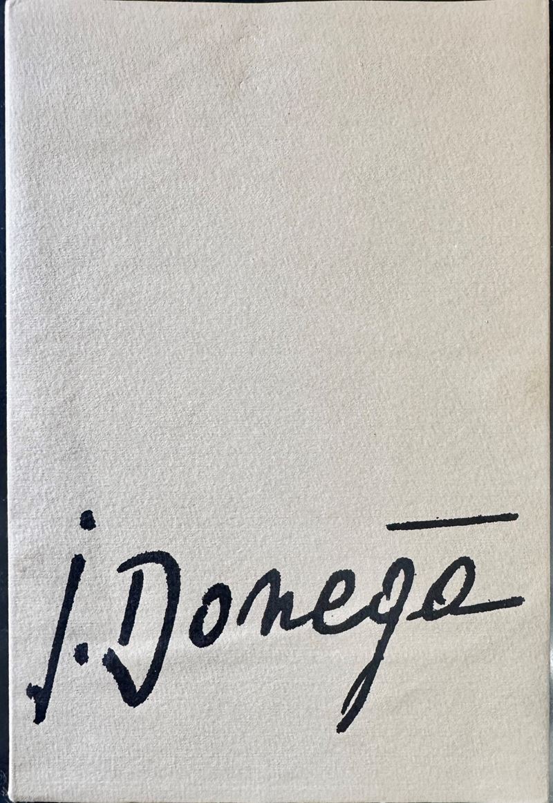Gianfranco Donegà, Catalogo della mostra personale (Stoccolma, settembre 1963)