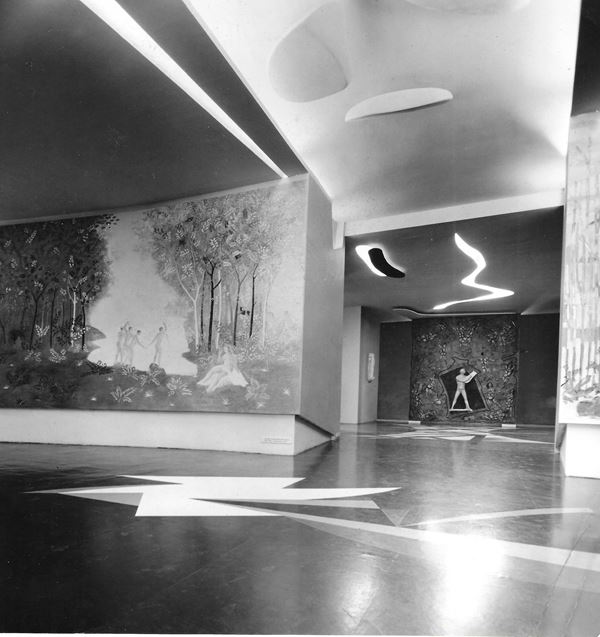 Lucio Fontana - Spatial Concept - Ceiling Decoration Entrance IX Triennale di Milano