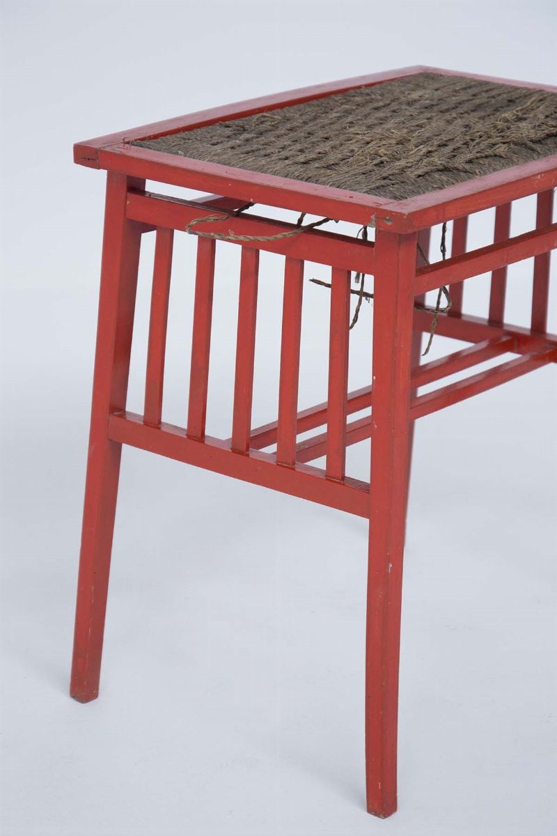 Tavolino in Legno nello Stile di Ettore Sottsass