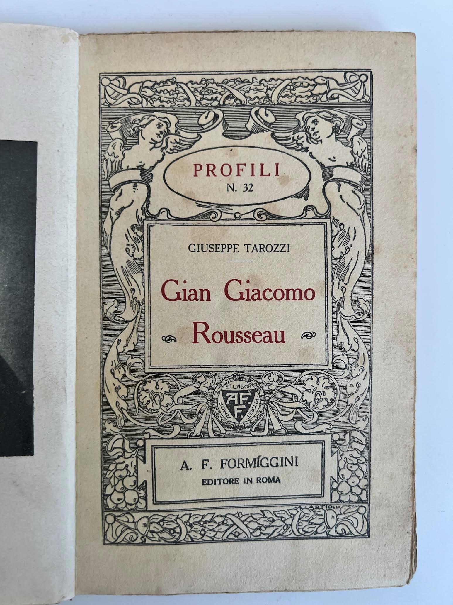 Giuseppe Tarozzi, Gian Giacomo Rousseau