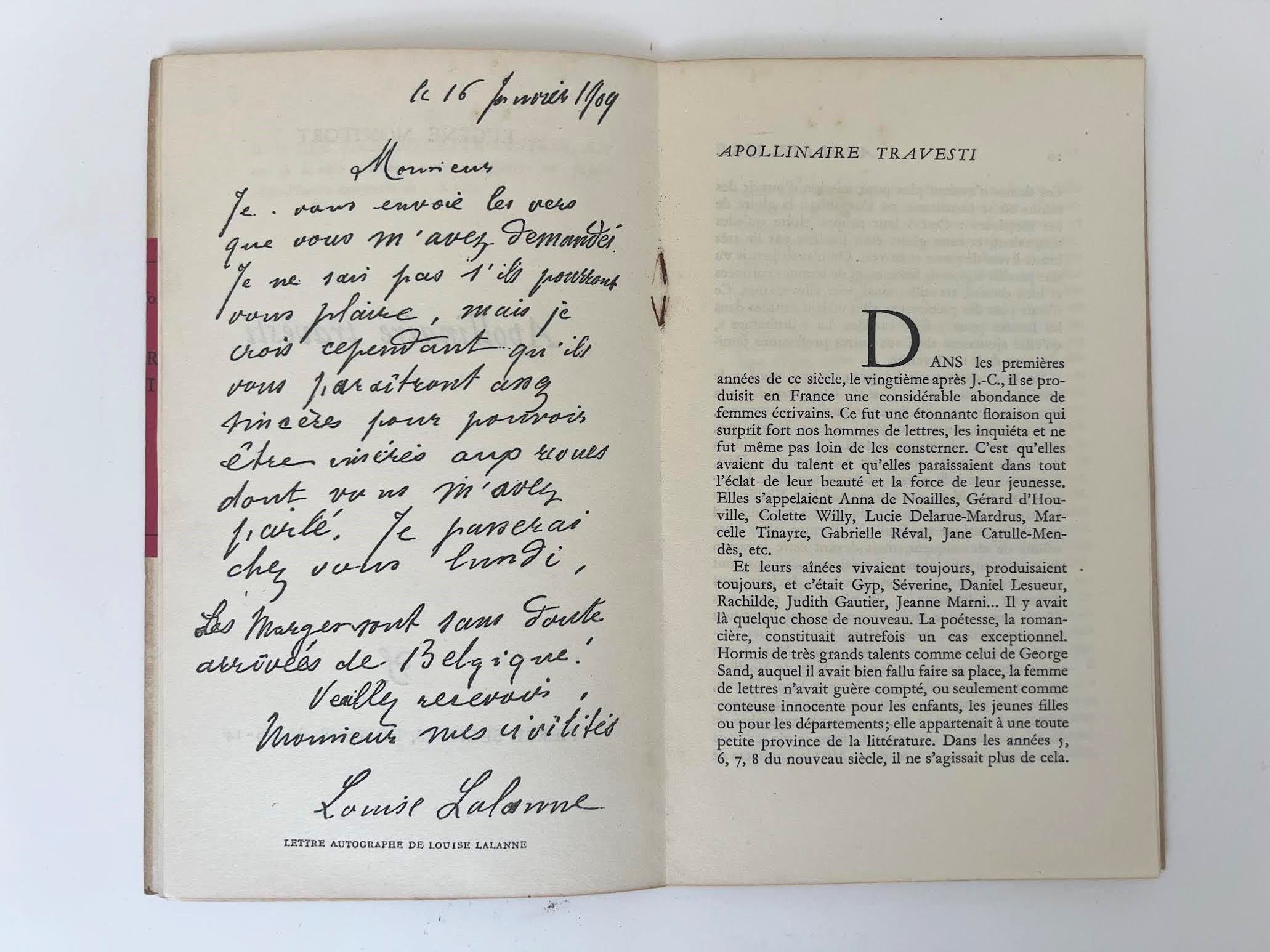 Eugène Montfort, Apollinaire travesti
