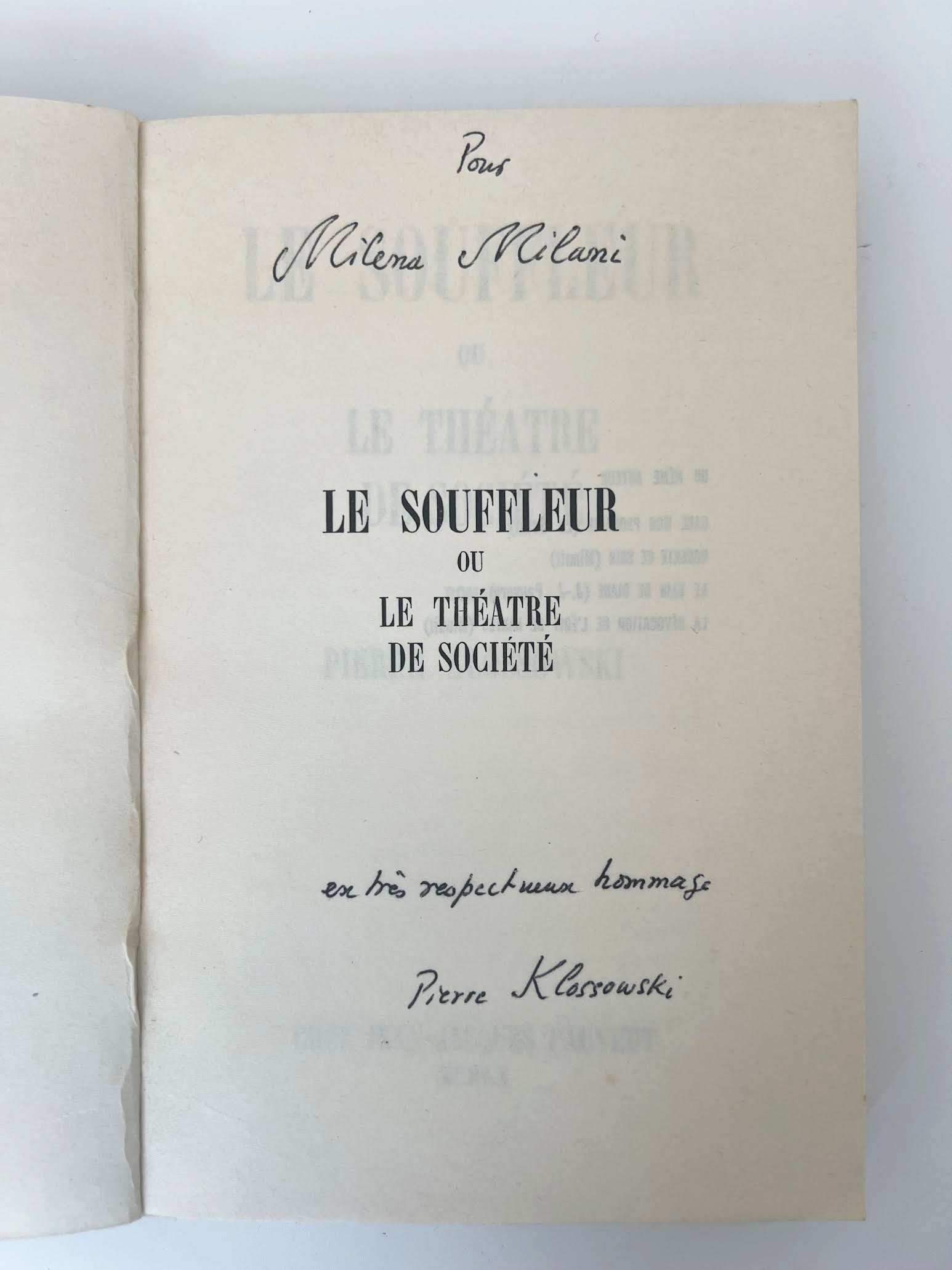 Le Souffleur ou Le Théâtre de Société