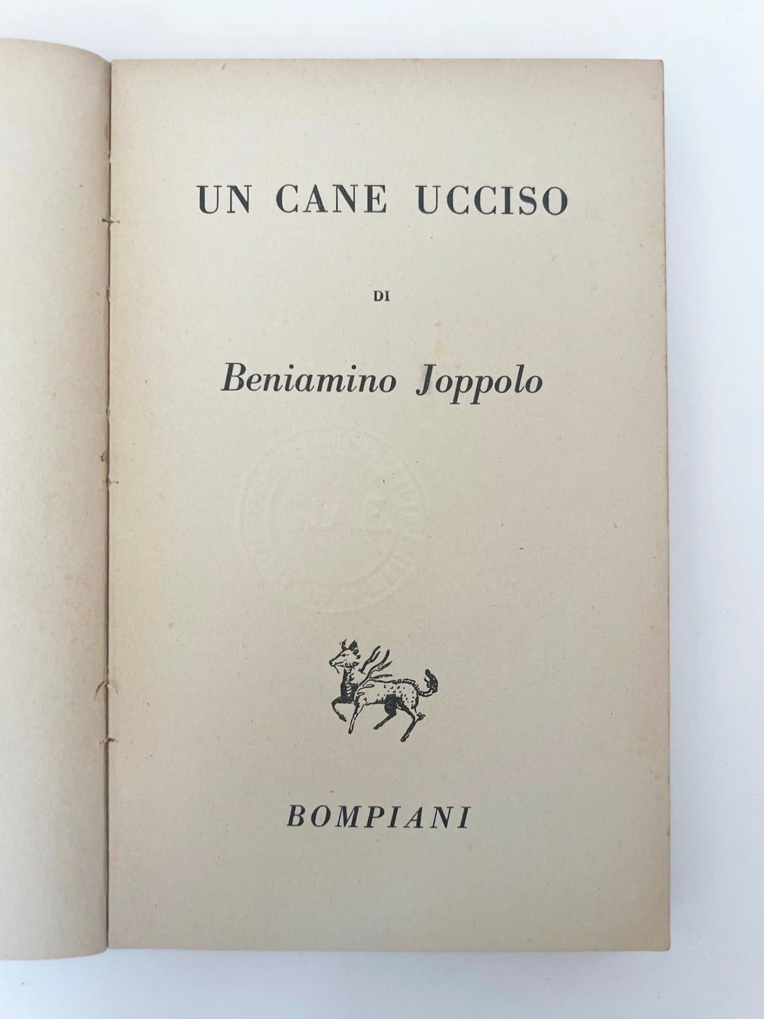 Beniamino Joppolo, Un cane ucciso