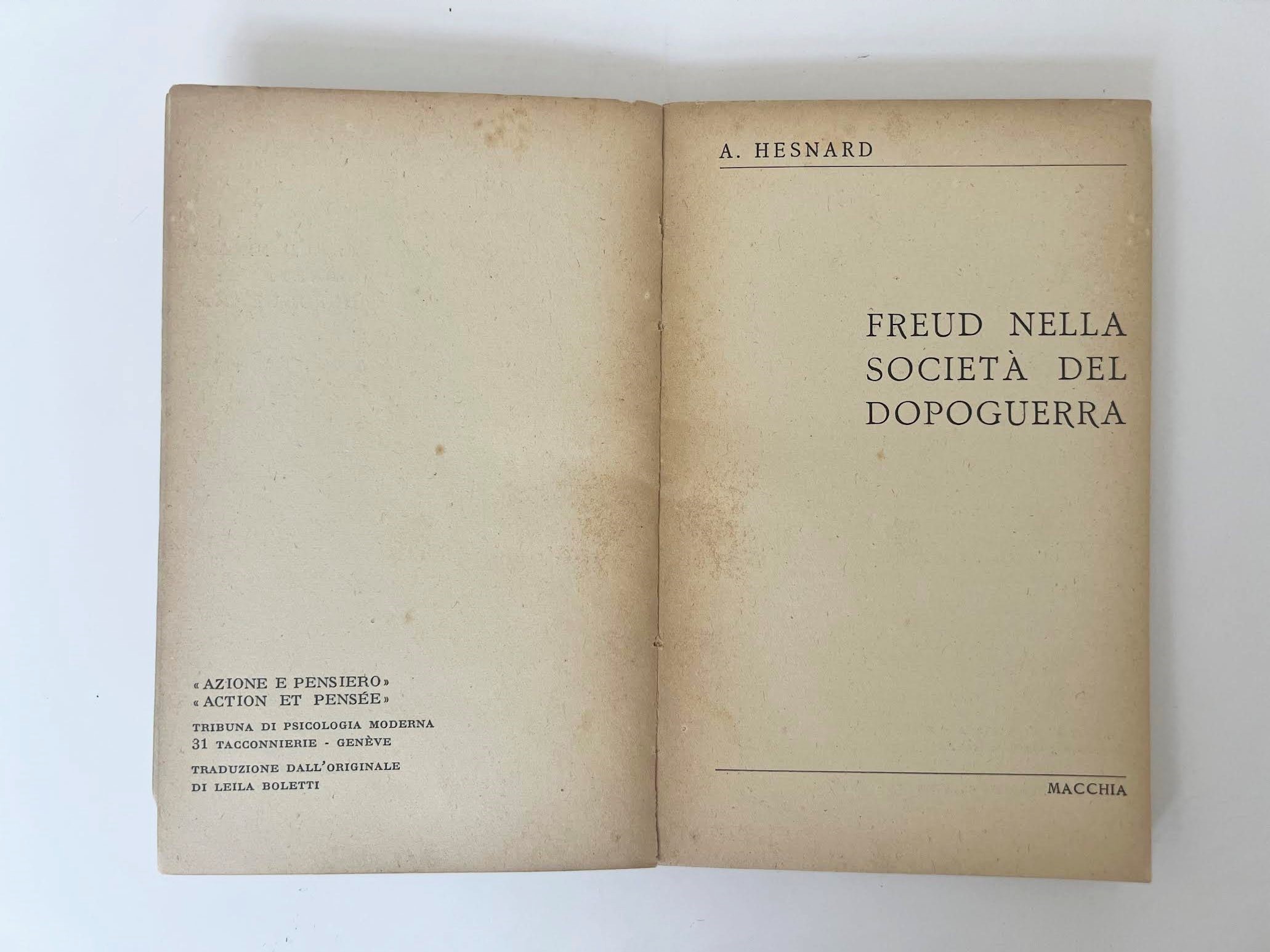 Angelo Hesnard, Freud nella società del dopoguerra
