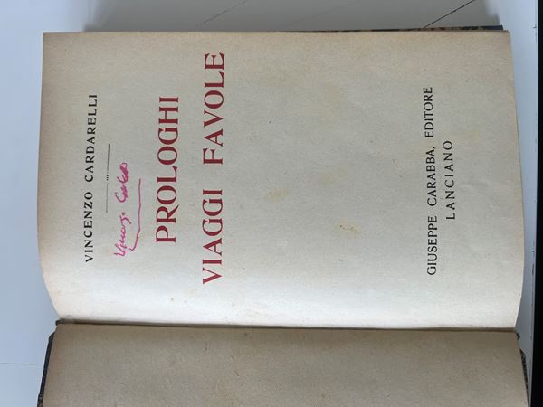 Prologhi, viaggi, favole" BY Vincenzo Cardarelli