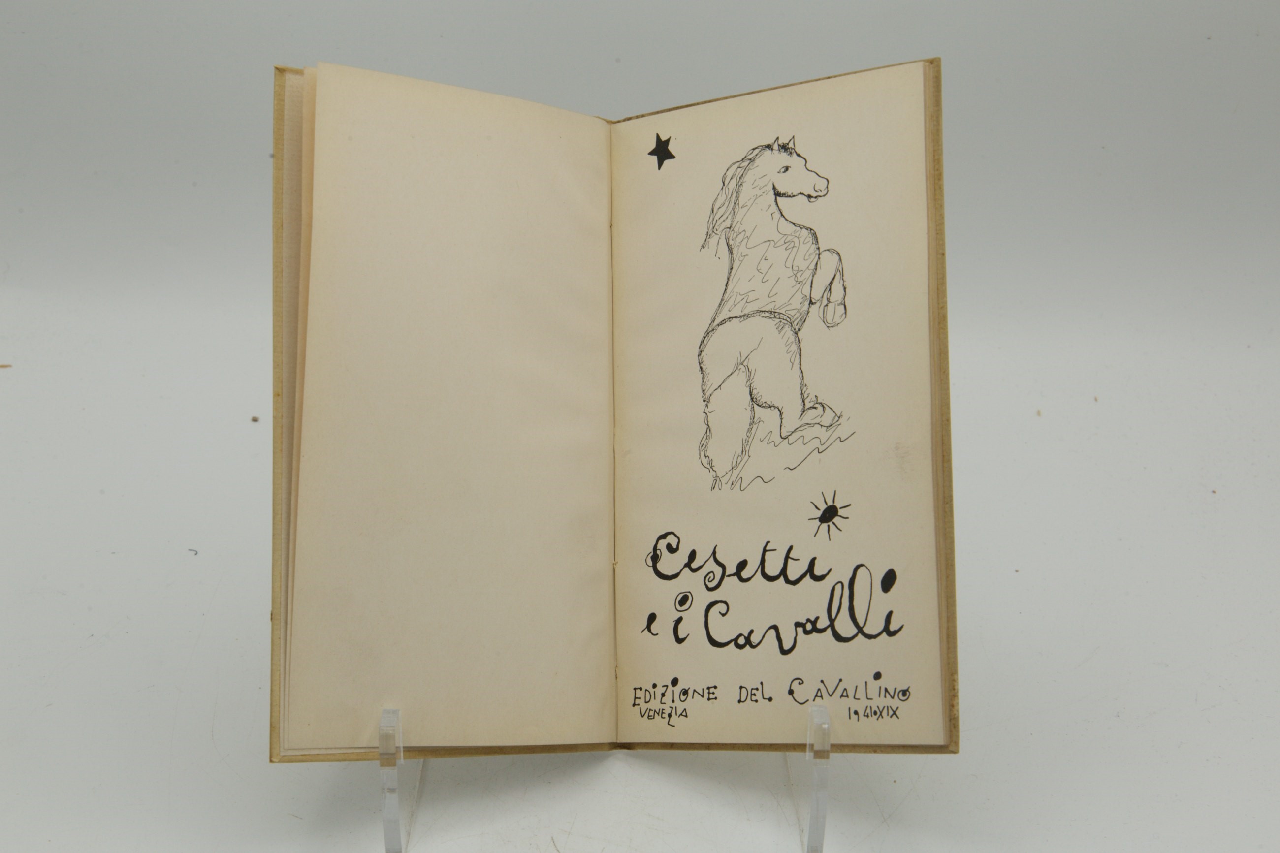 Giuseppe Cesetti, Cesetti e i Cavalli. Venezia, Edizione del Cavallino, novembre 1941