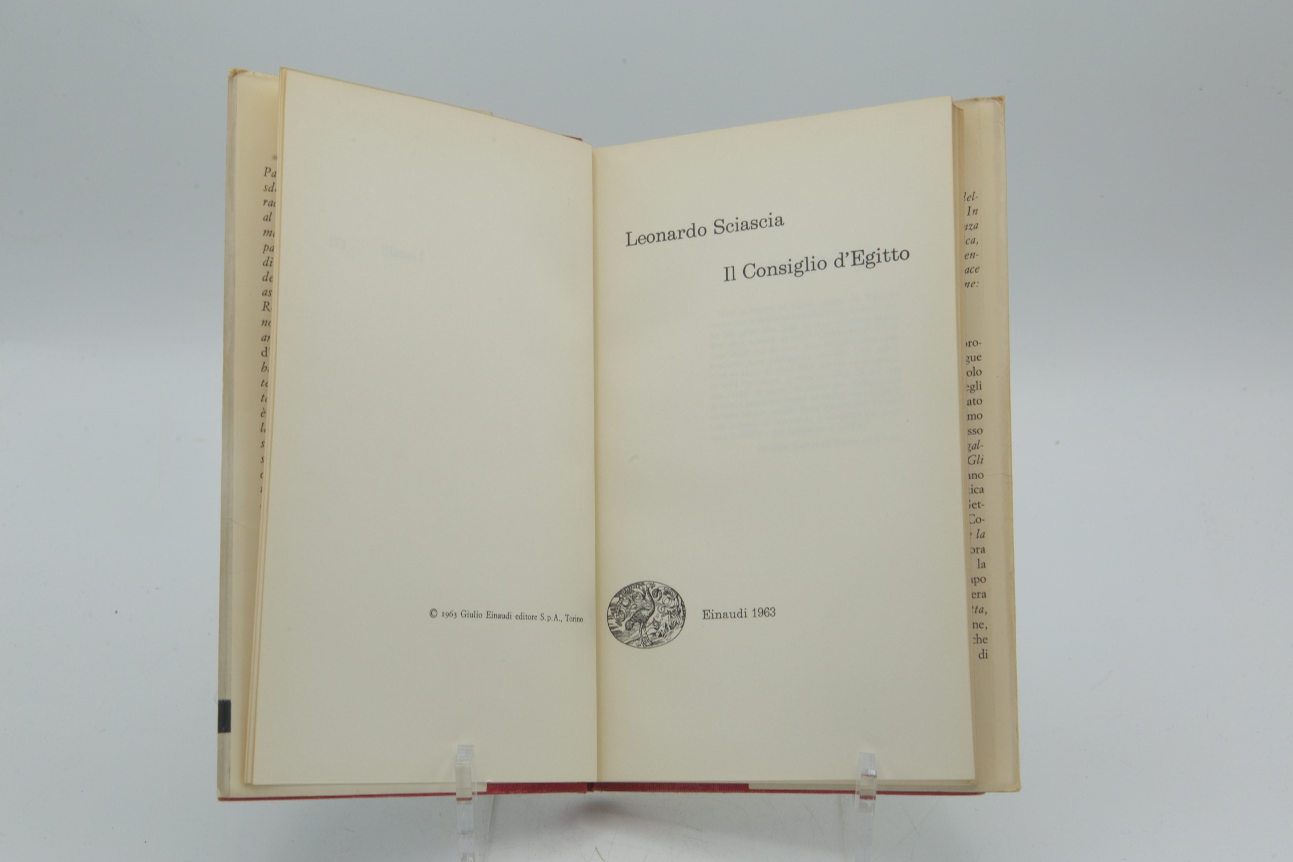 Leonardo Sciascia, Il Consiglio d'Egitto