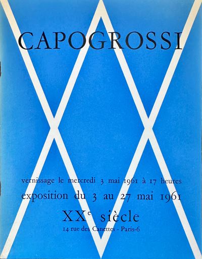 Giuseppe Capogrossi, Exposition XXe siècle (catalogo mostra personale), 1961