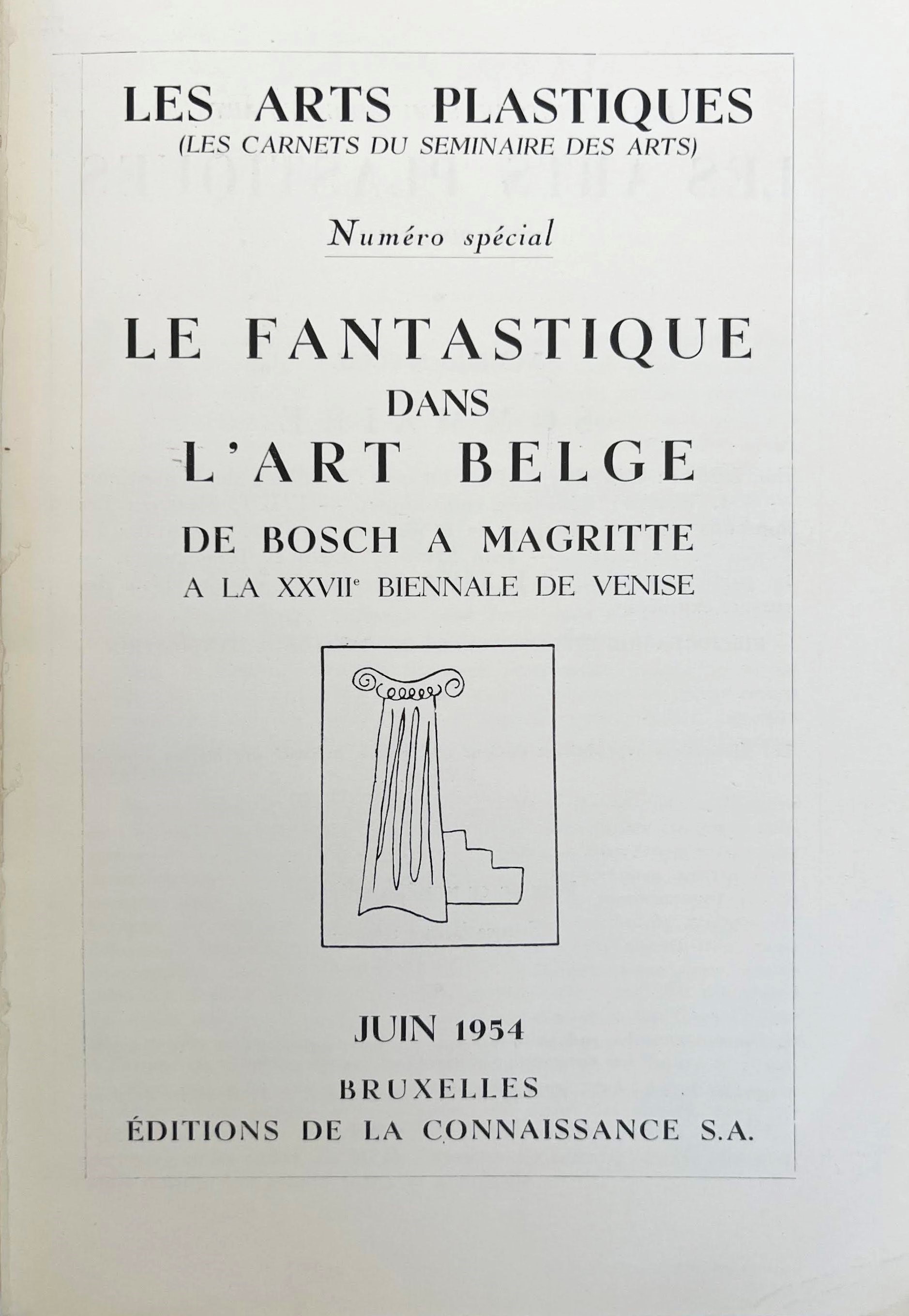 J. Stevo, Il fantastico nell’arte belga da Bosch a Magritte, rivista Les Arts Plastiques (giugno ...