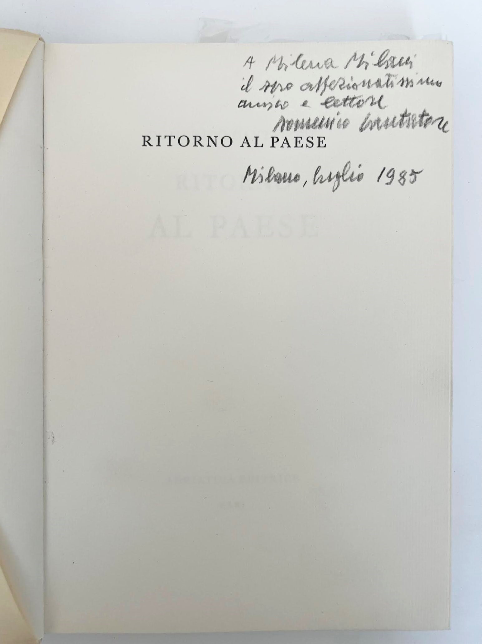 Ritorno al Paese