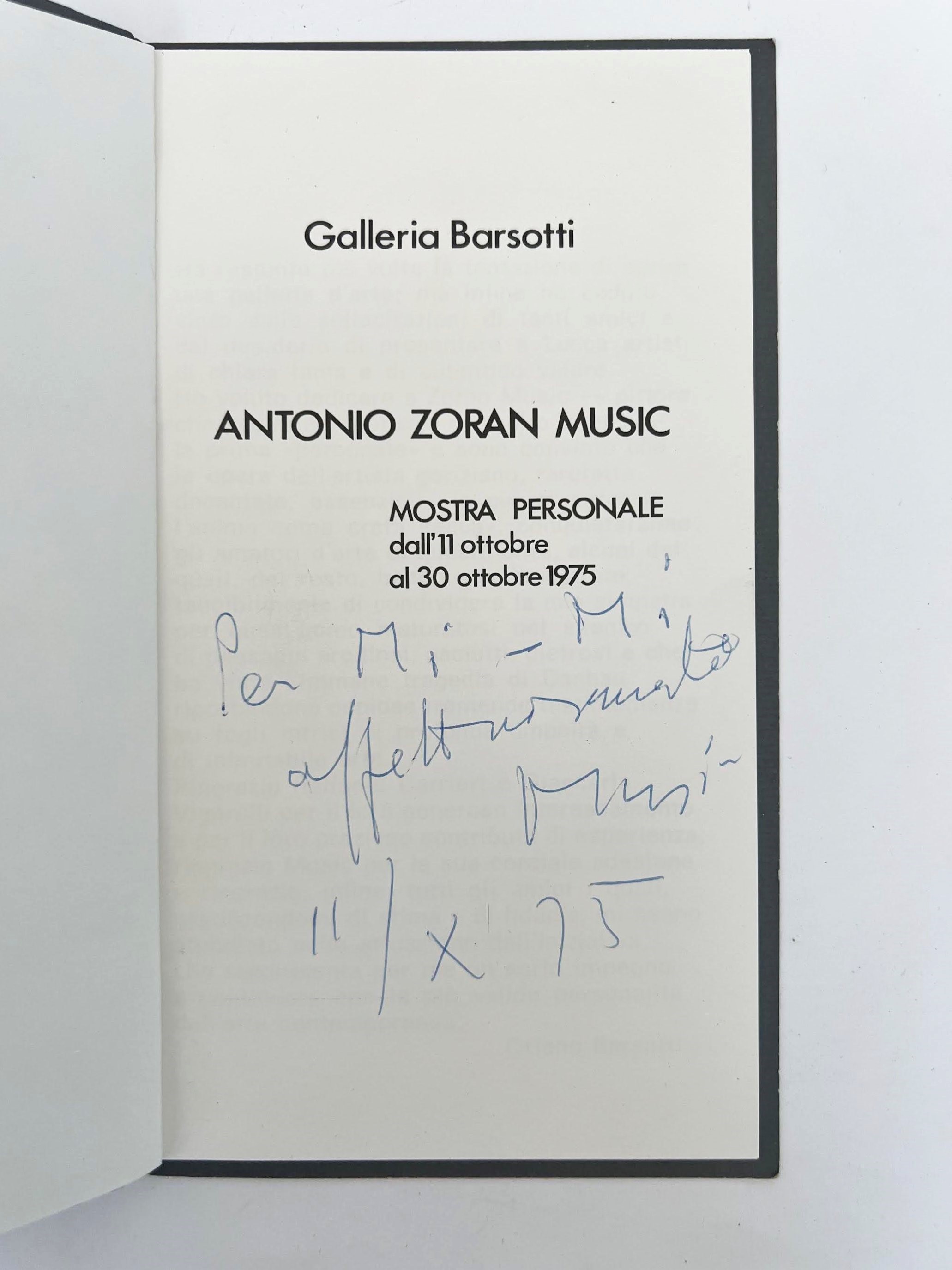 Antonio Zoran Music - Mostra Personale
