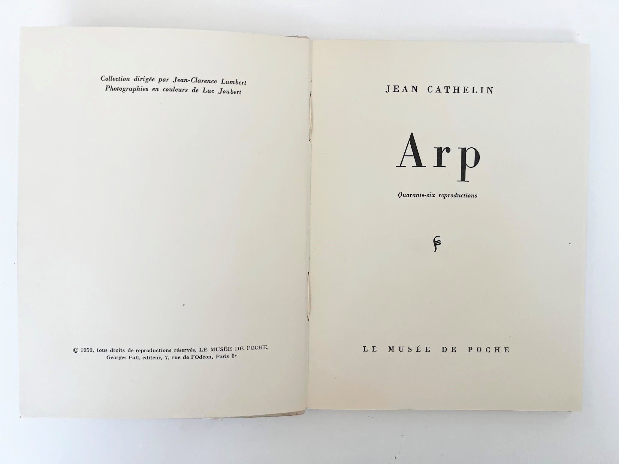 Jean Cathélin, Arp. Quarante-six reproductions