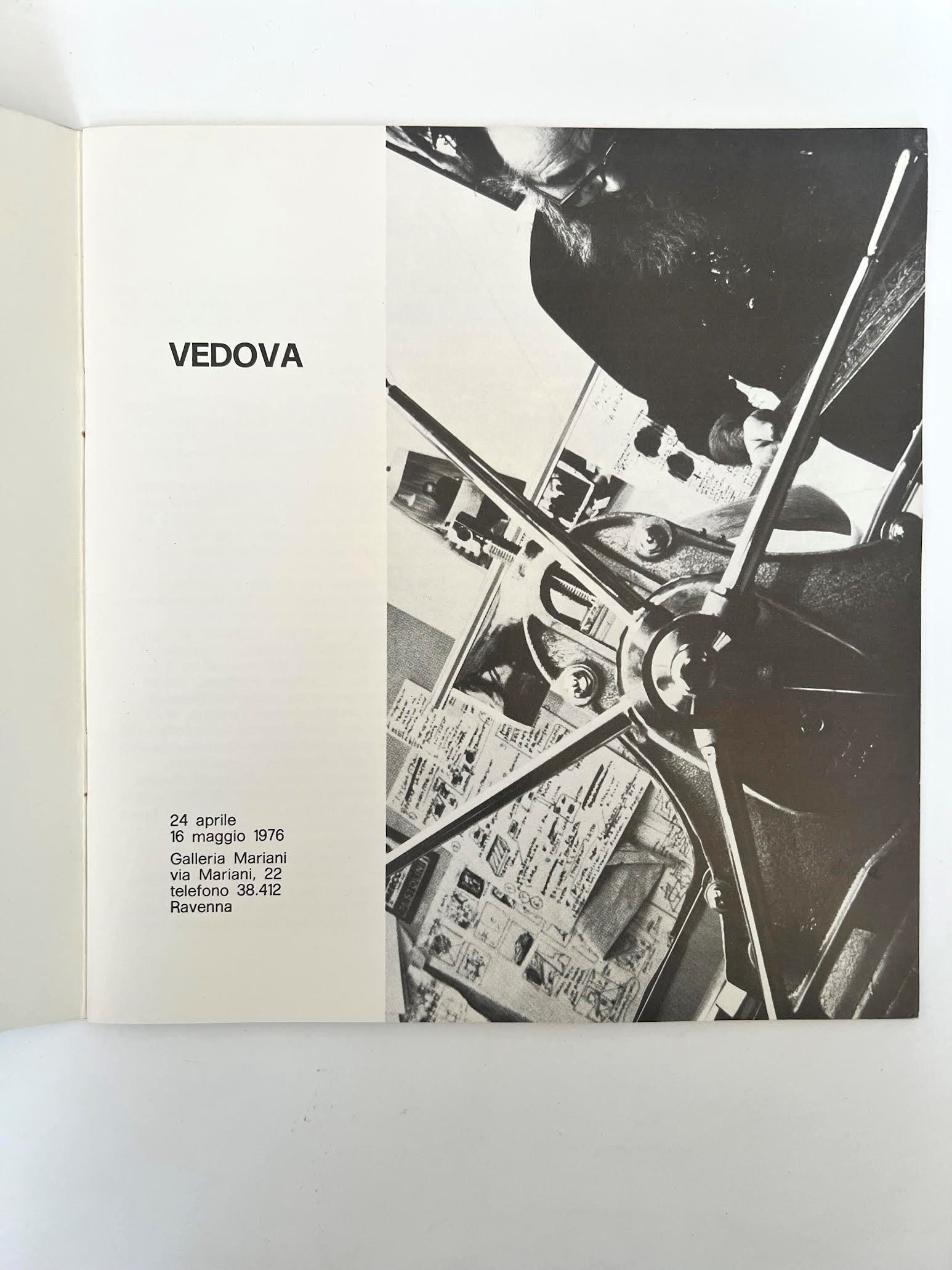 Emilio Vedova, Vedova. Catalogo di mostra (primavera 1976), brossura editoriale