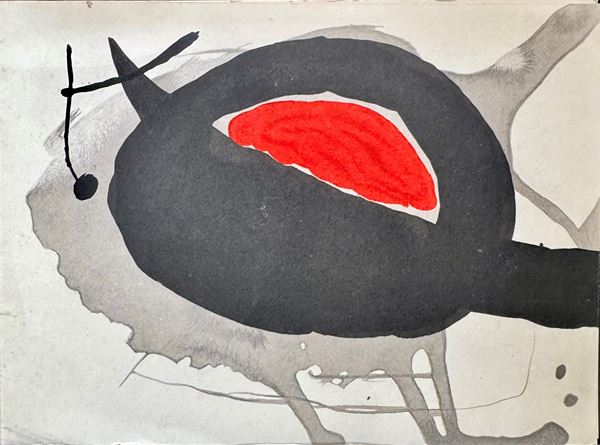 Joan Miró, The Solar Bird, The Lunar Bird, Sparks - Vernissage Invitation Card