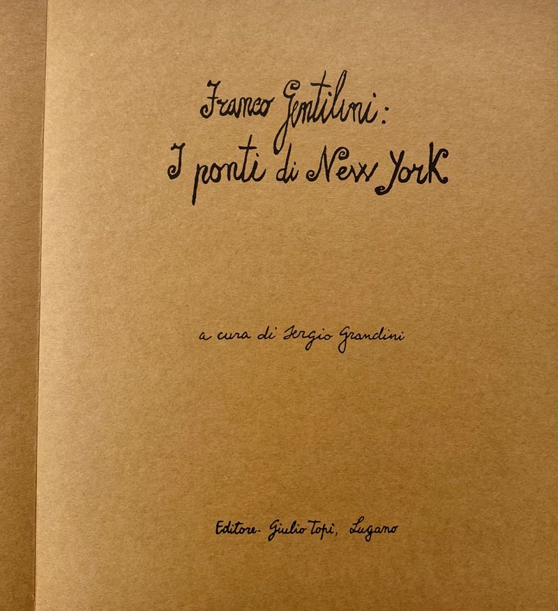 GENTILINI, Franco. I ponti di New York