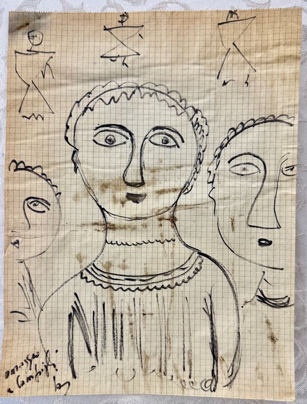 Tribute to Massimo Campigli: Study of Figures