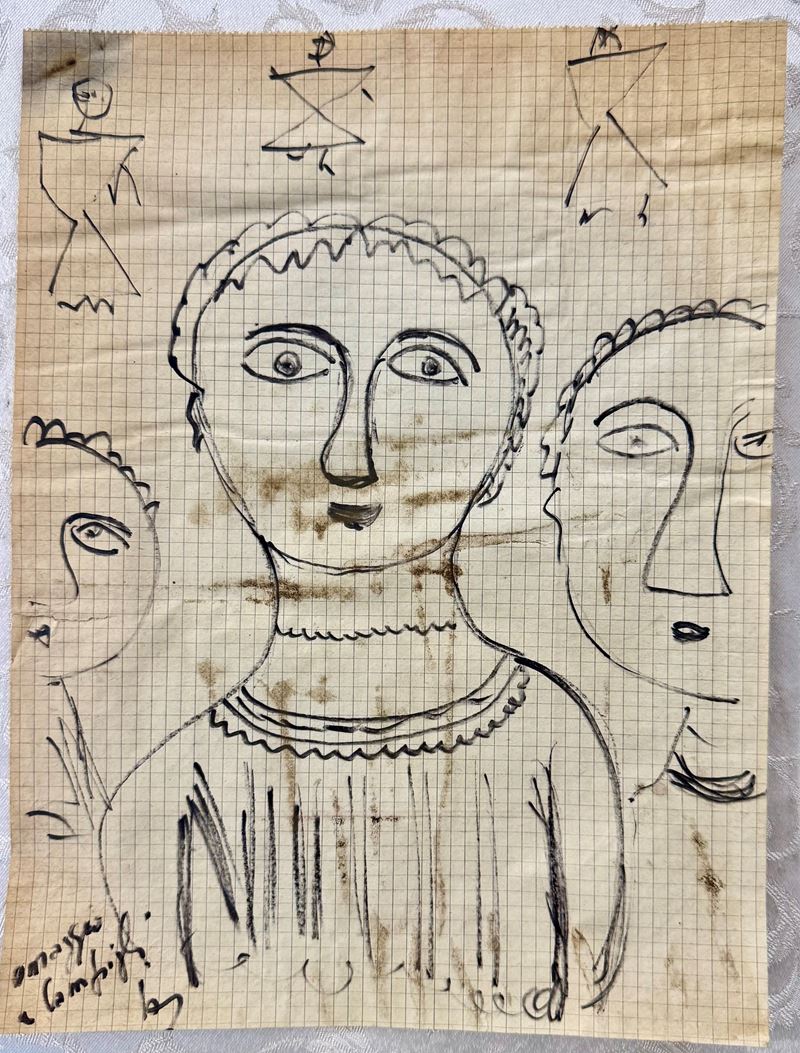 Omaggio a Massimo Campigli Studio di figure