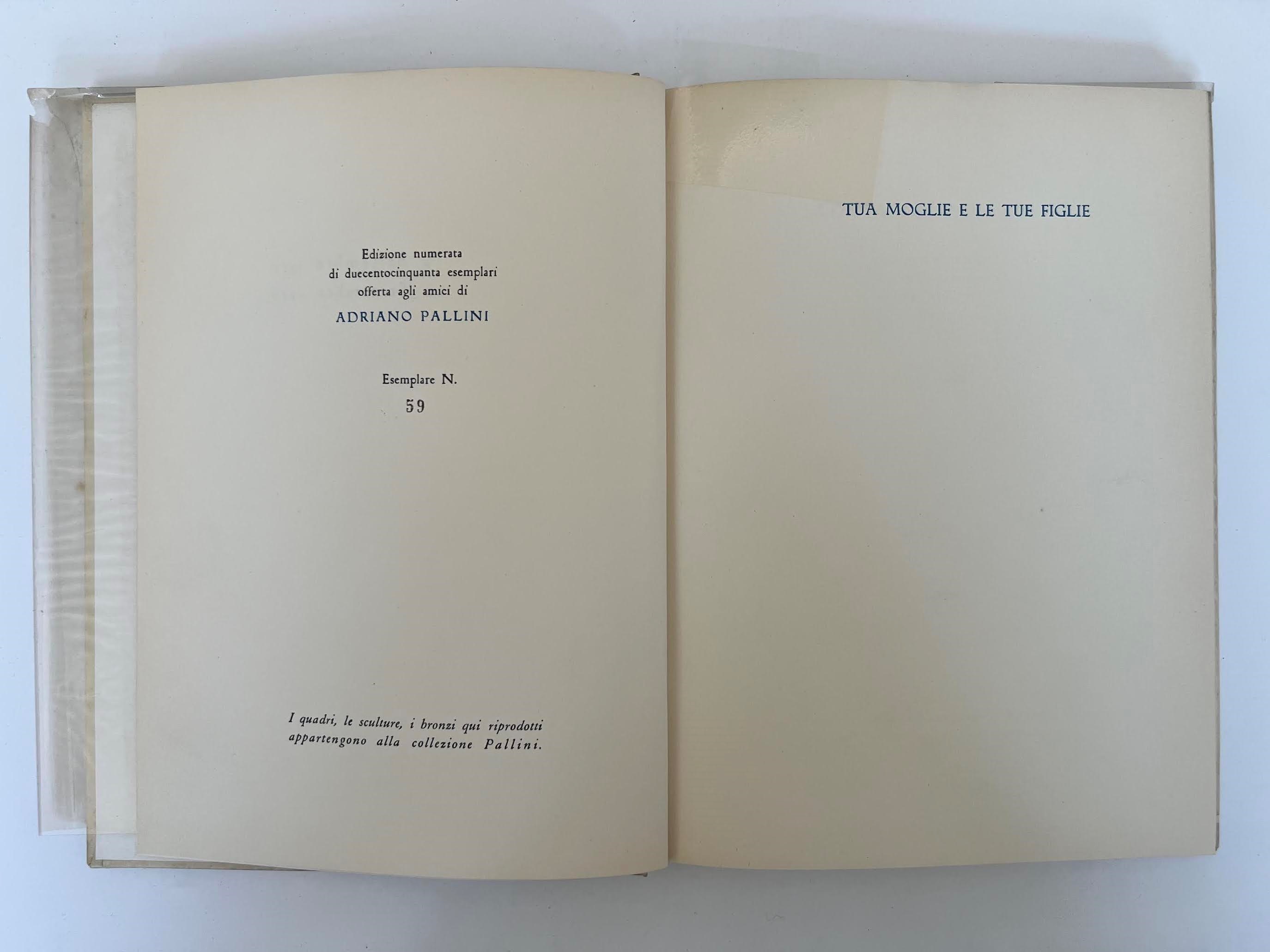 Adriano Pallini, Volume commemorativo con 16 tavole fuori testo