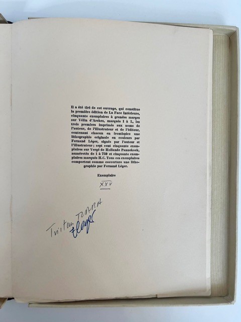 La face intérieure, scritto da Tristan Tzara
