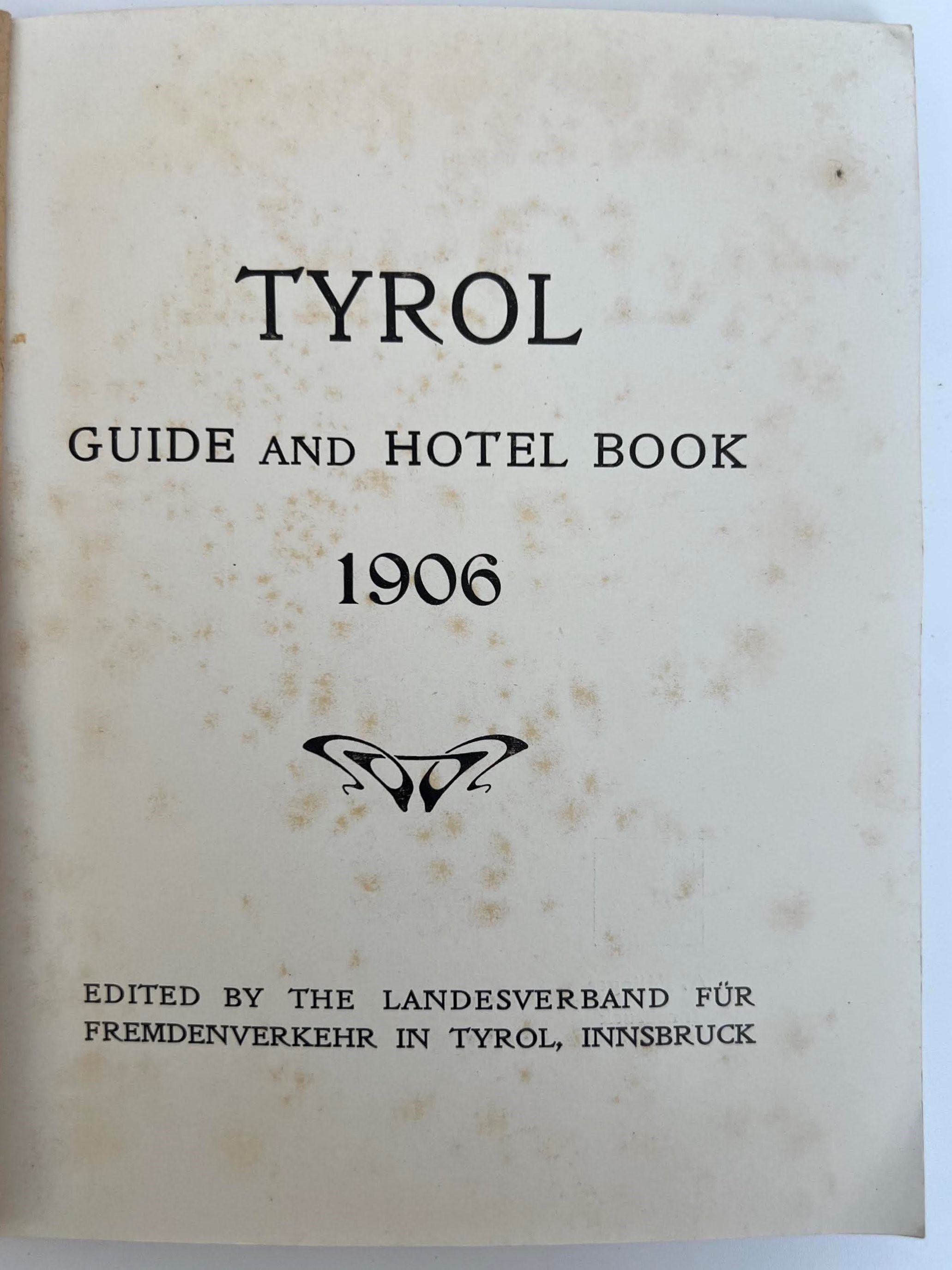 Tirolo, Guida e catalogo alberghiero, 1906