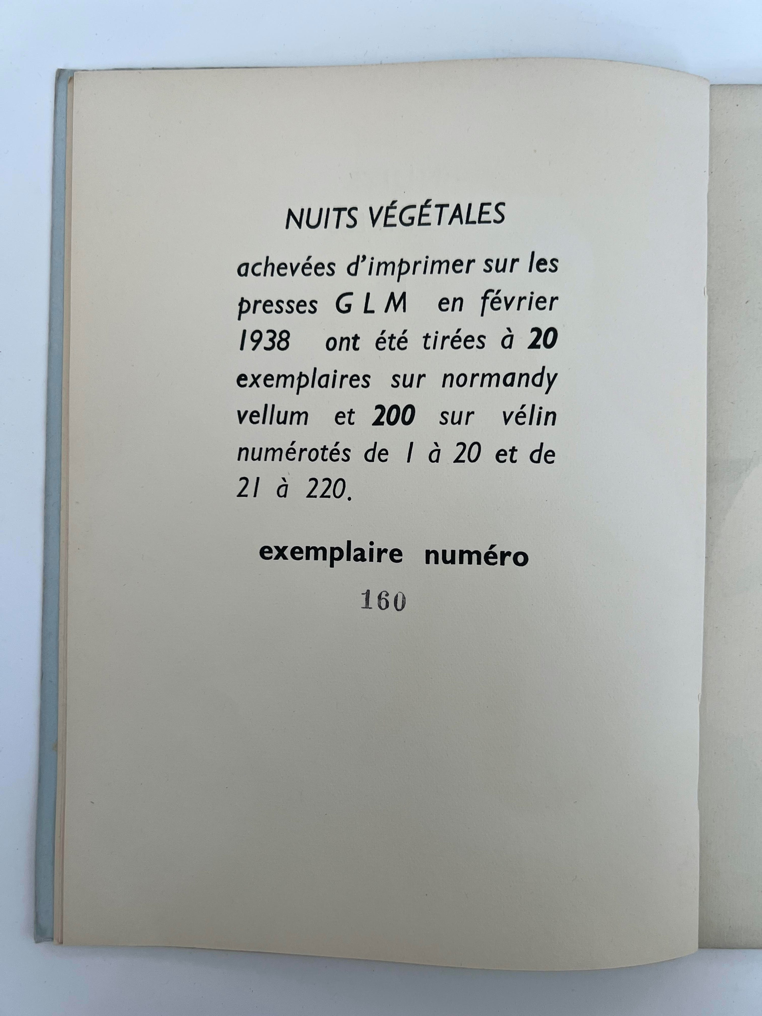 "Nuits végétales" di Jan Brzekowski