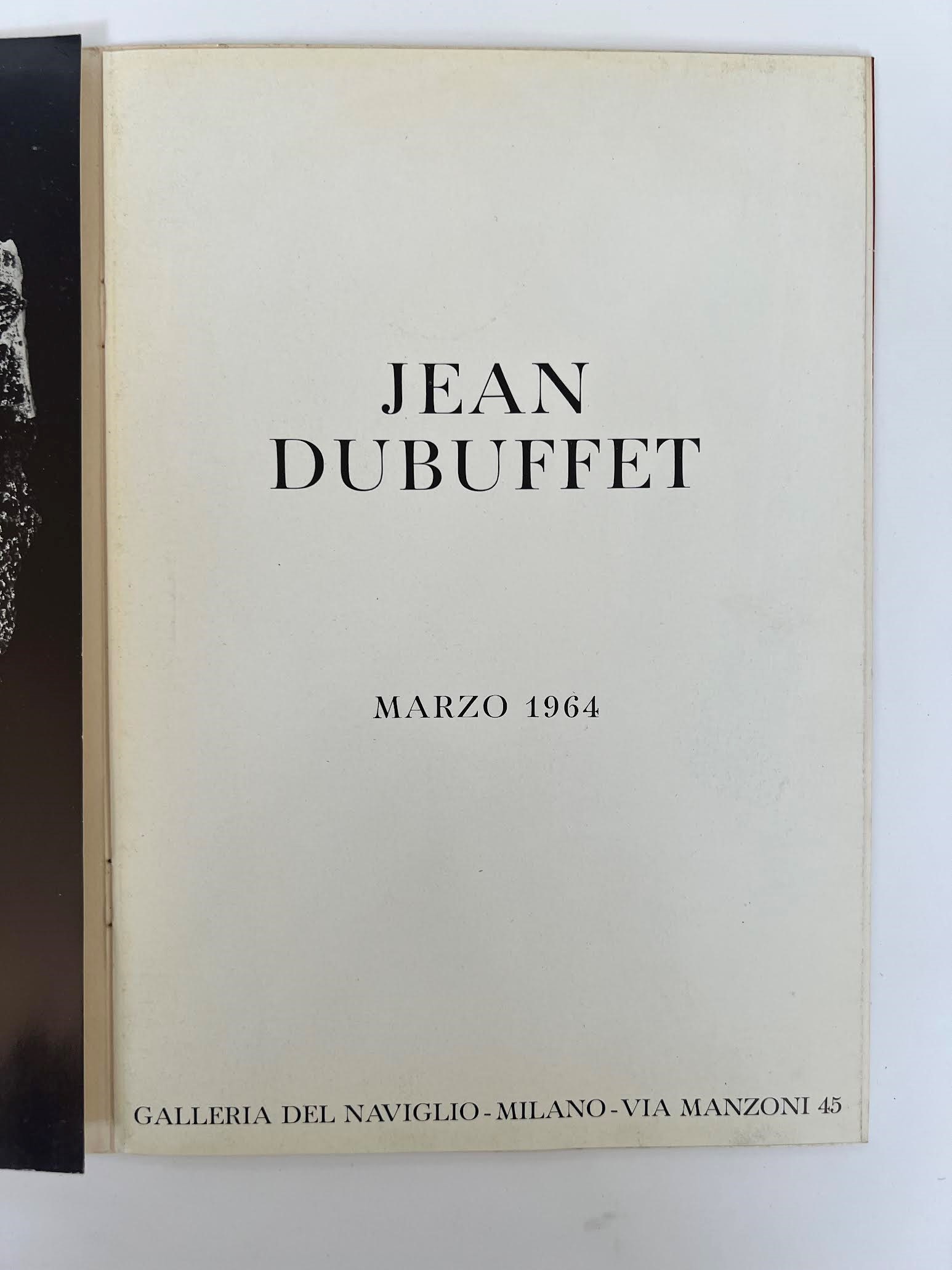 Jean Dubuffet, Catalogo della 395ª mostra (Milano, marzo 1964)