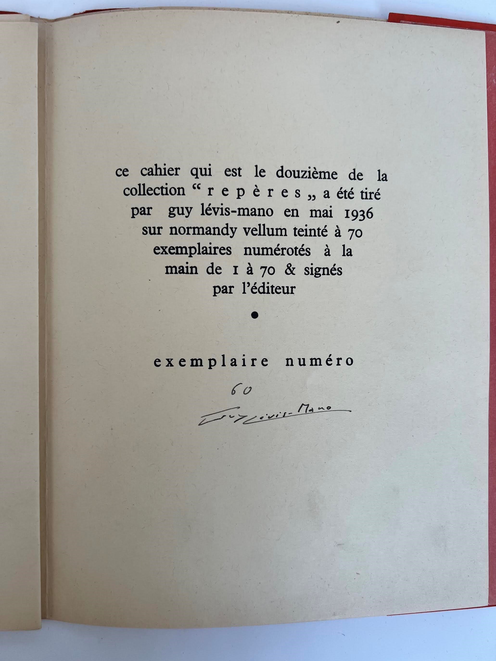 "La Hampe de l'Imaginaire" 1936, di Georges Hugnet