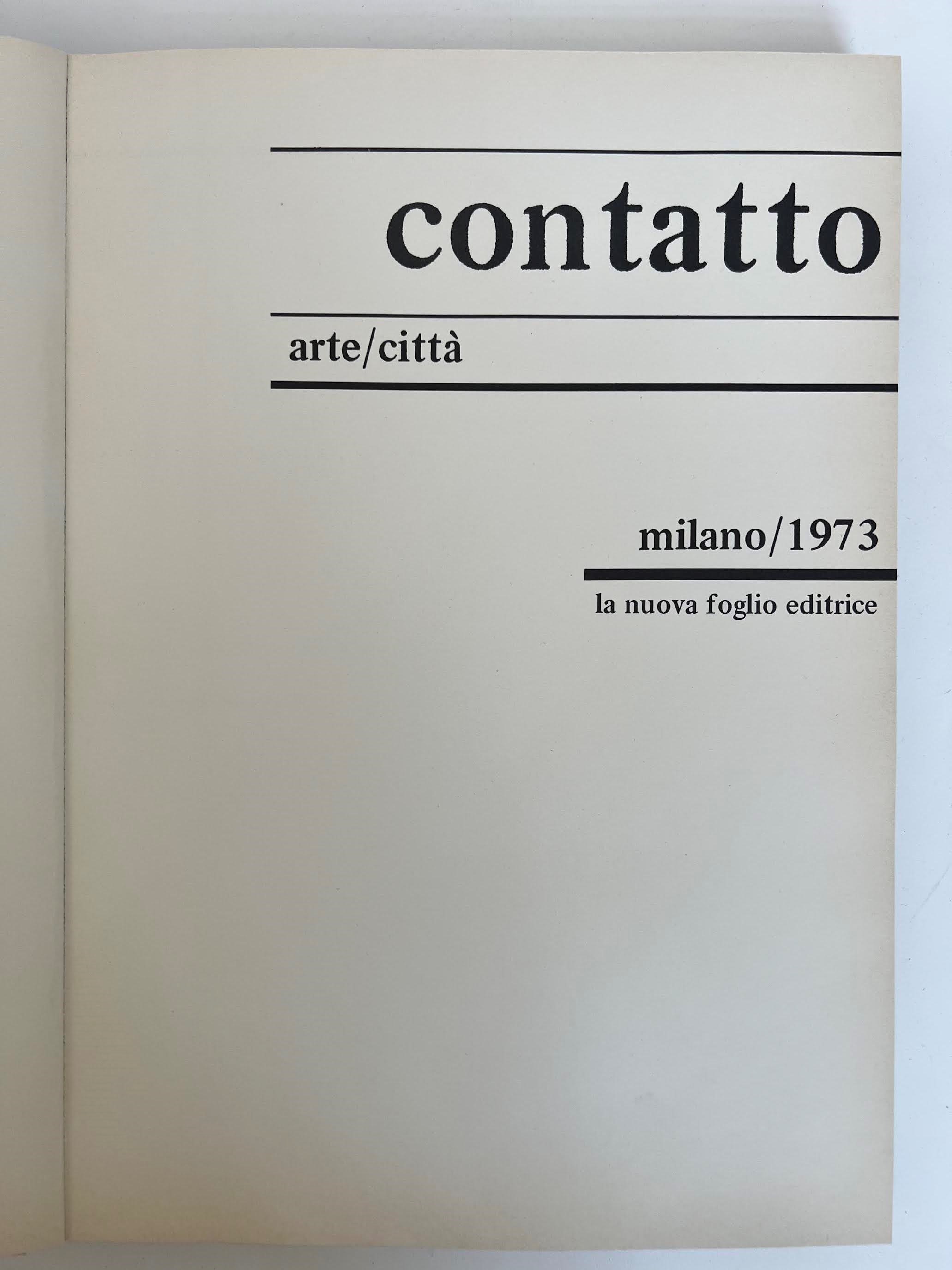 Catalogo “Contatto Arte/Città”, XV Triennale di Milano (1973)