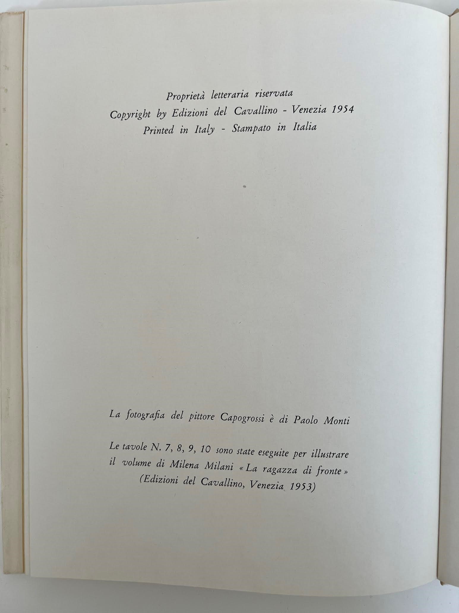 Giuseppe Capogrossi, Cavallino (monografia, edizione limitata)