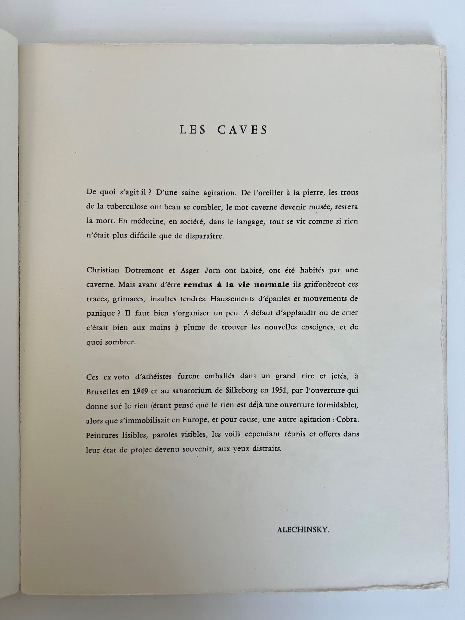 La Lune Chevelue des Choses Christian Dotremont & Asger Jorn