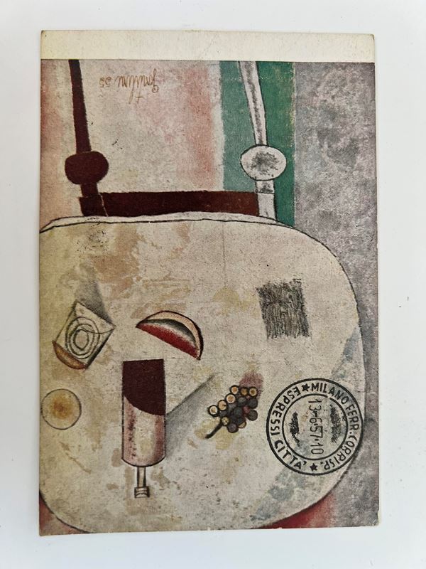 Postcard from F. Gentilini to M. Milani