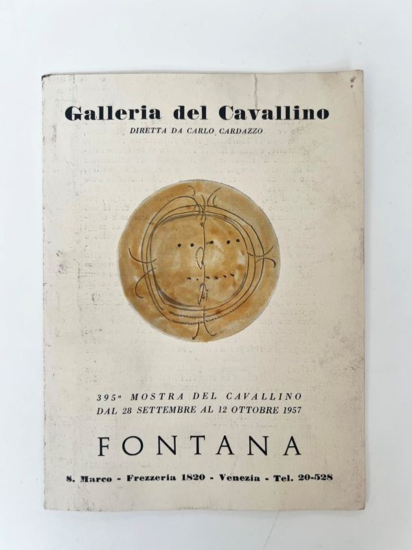 Lucio Fontana Exhibition at the Galleria del Cavallino in Venice, signed