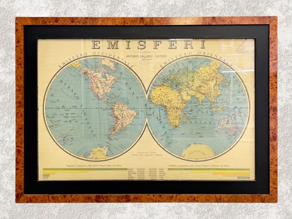 Antonio Vallardi Editore, Geographic map Hemispheres